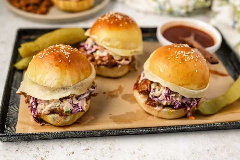 Smoky Brisket Sliders with Tangy Slaw