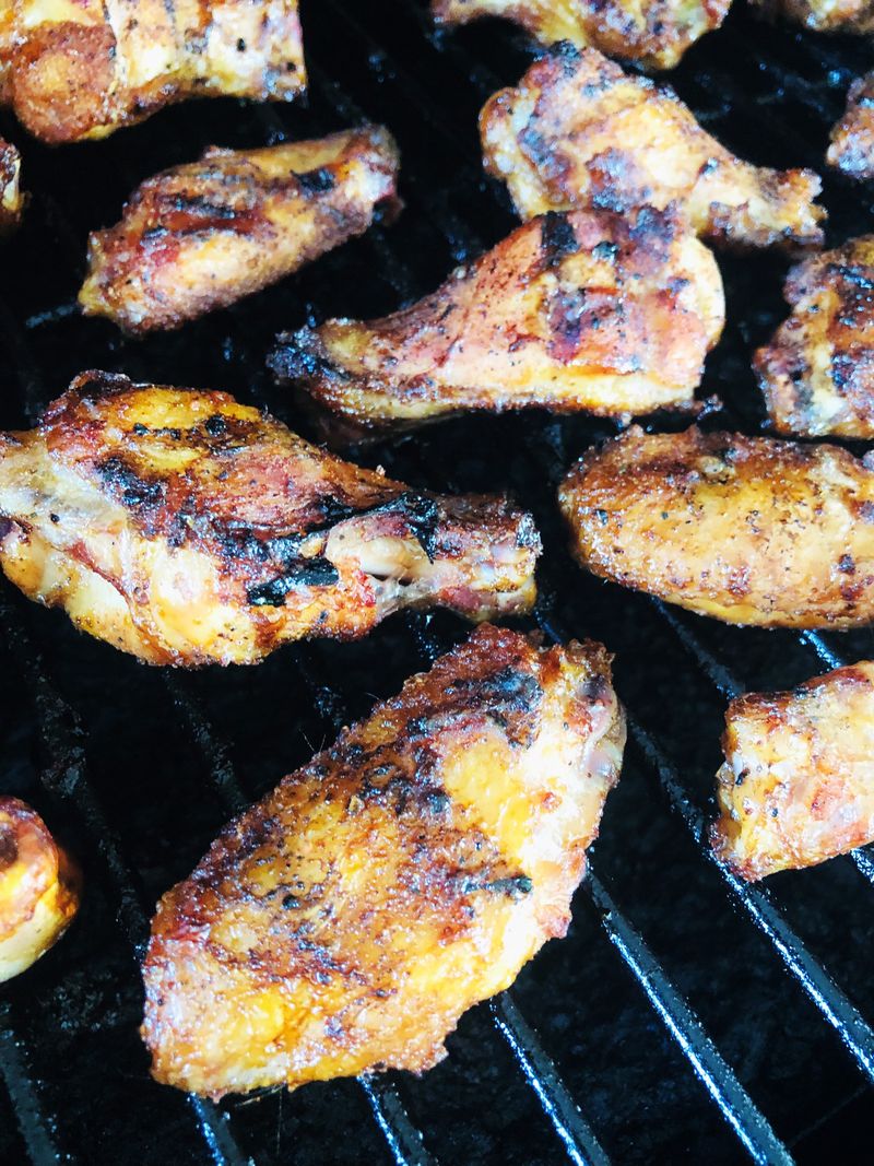Beer-Brined Grilled Chicken Wings