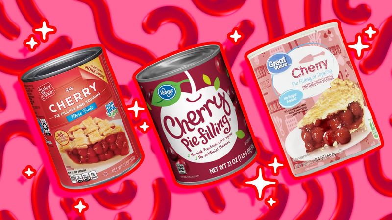 Canned cherry pie