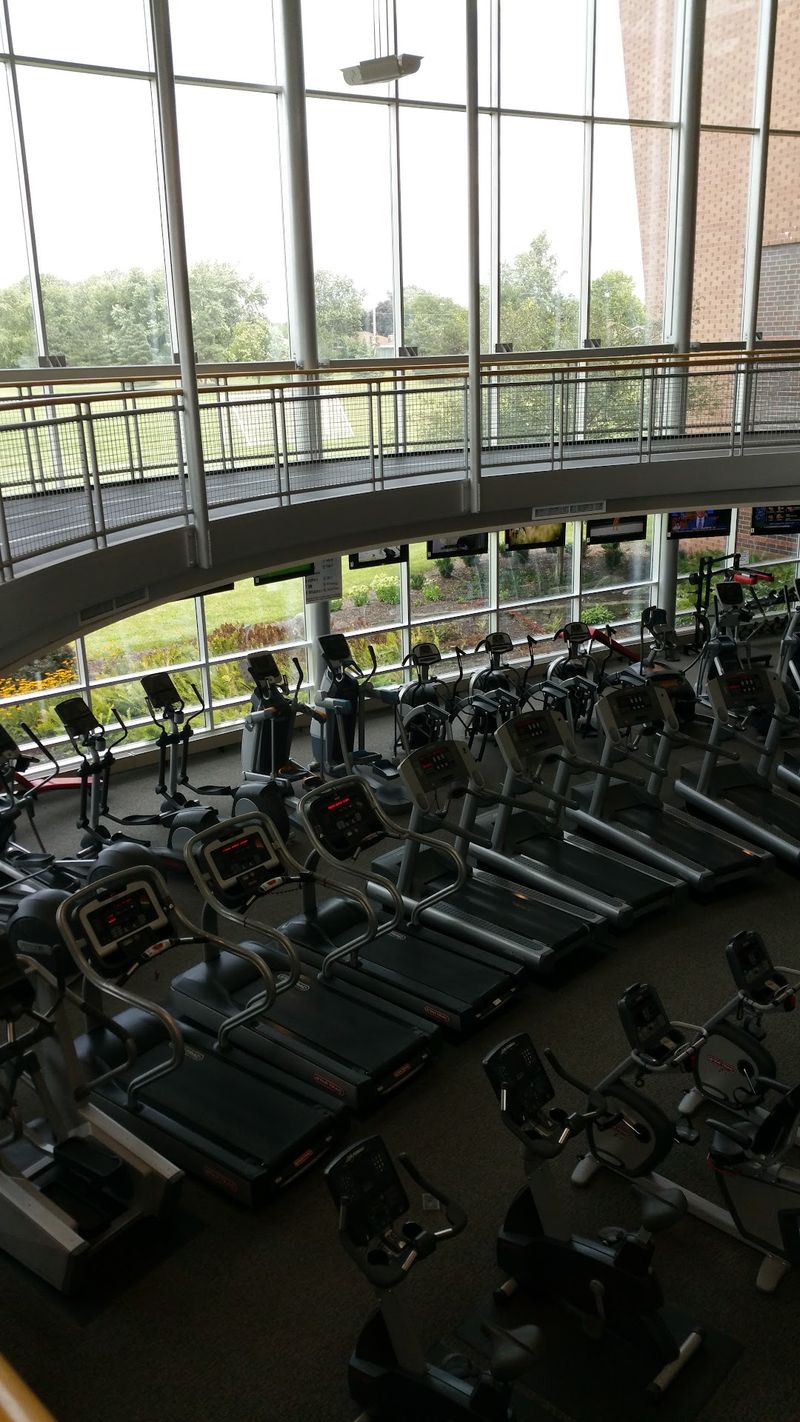 Gym, Courts, And Tracks Upstairs