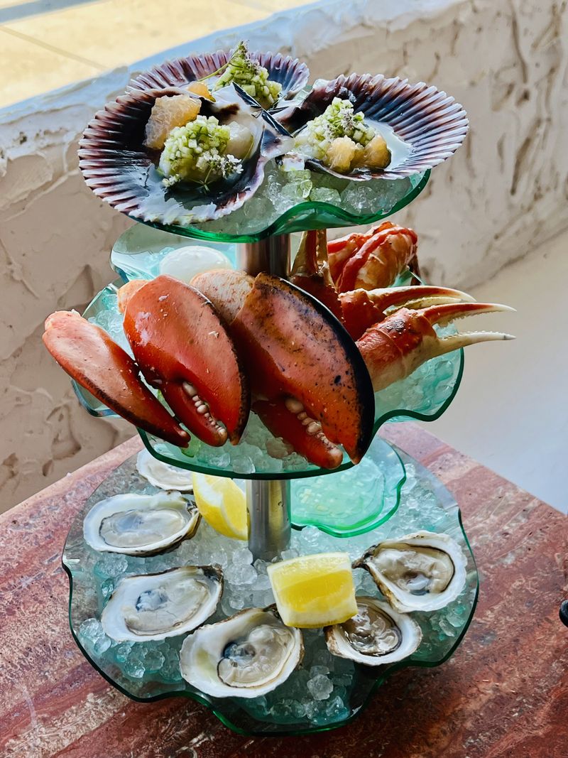 Seafood Tower & Tuna Crudo at Cento Raw Bar