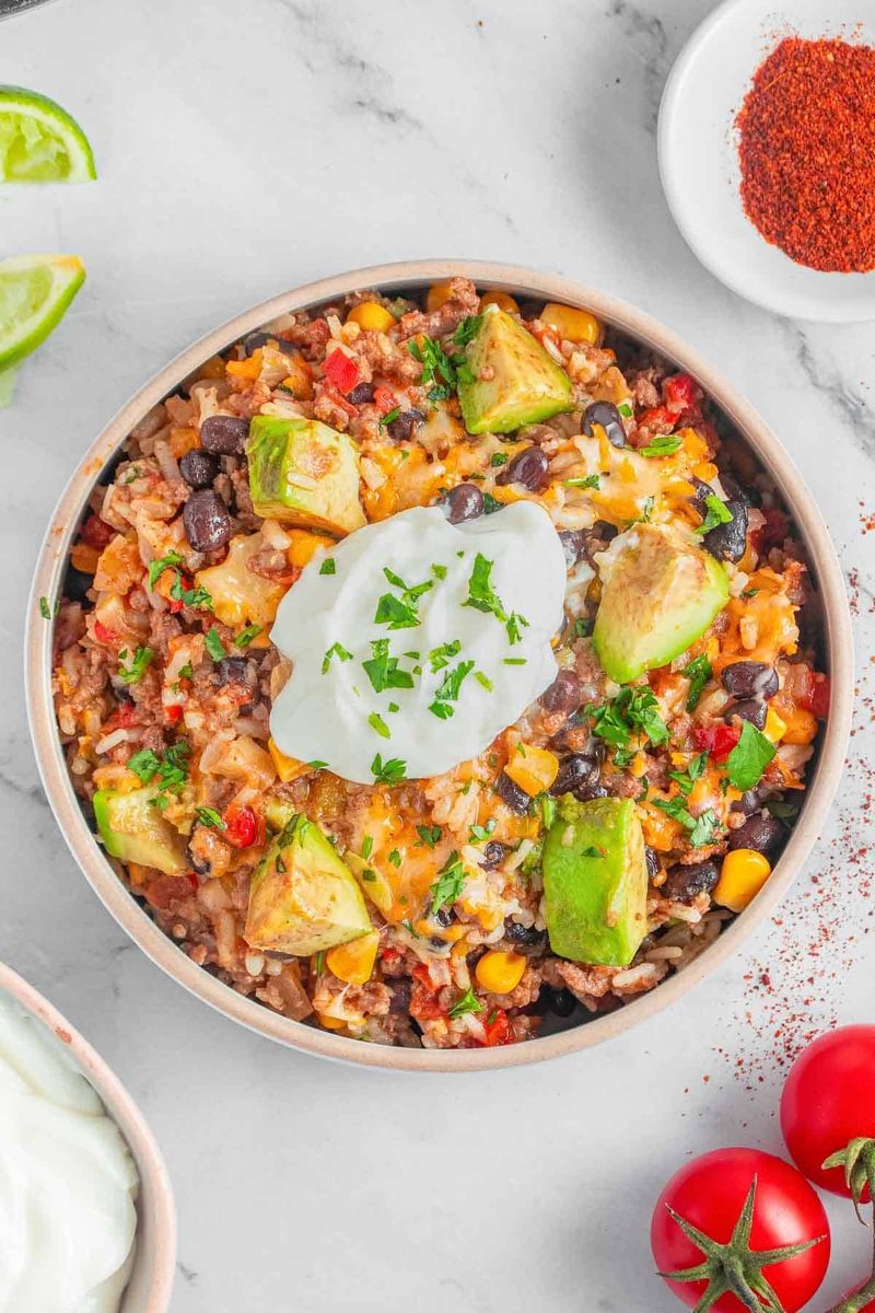 Beef and Rice Skillet