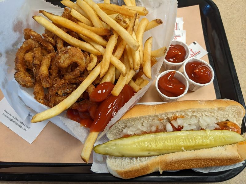 Hand-Battered Onion Rings And Fries 