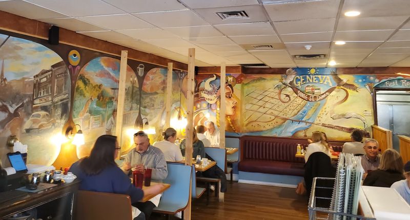 Hand-Painted Murals And A Homey Setting