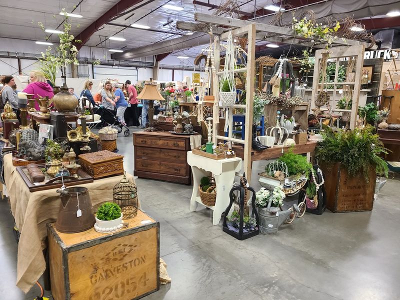 Handmade Goods Sit Right Beside The Old Stuff