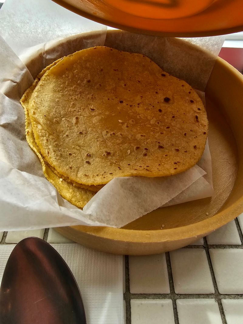 Handmade Tortillas and Salsa de Molcajete