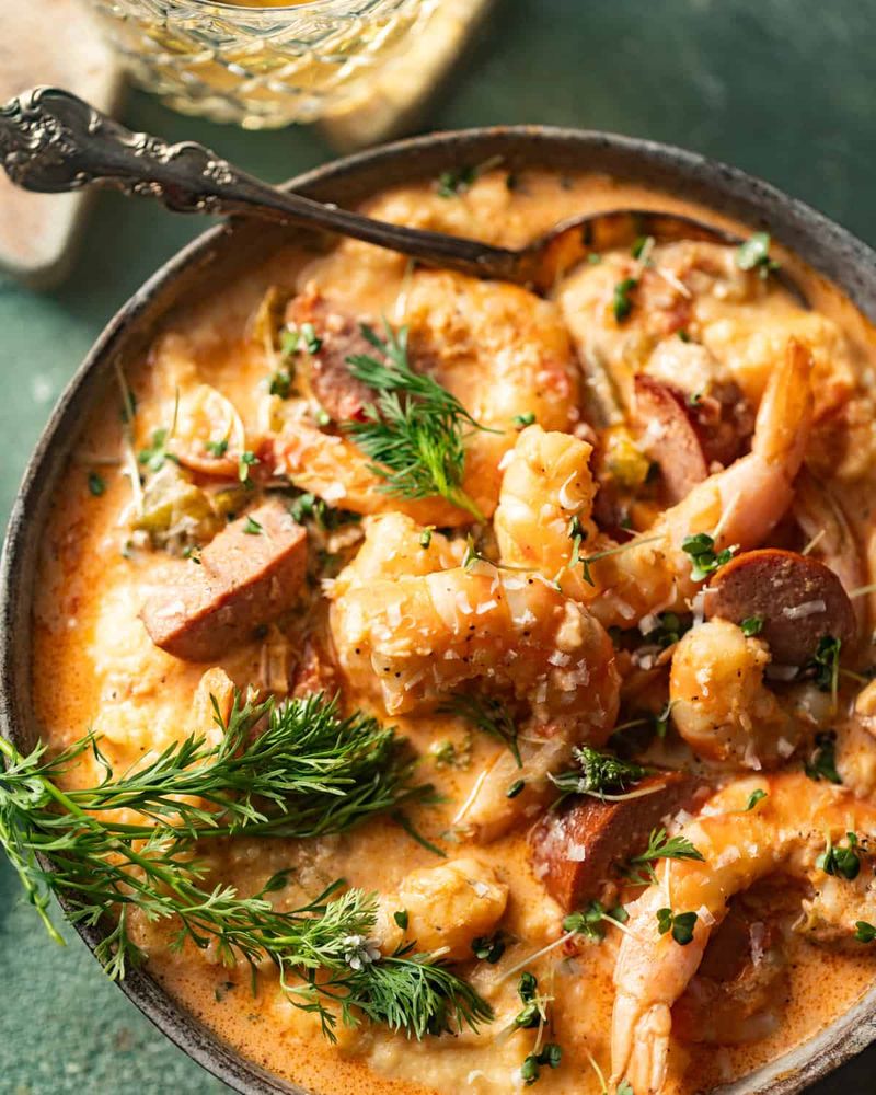Cajun Shrimp and Grits Casserole