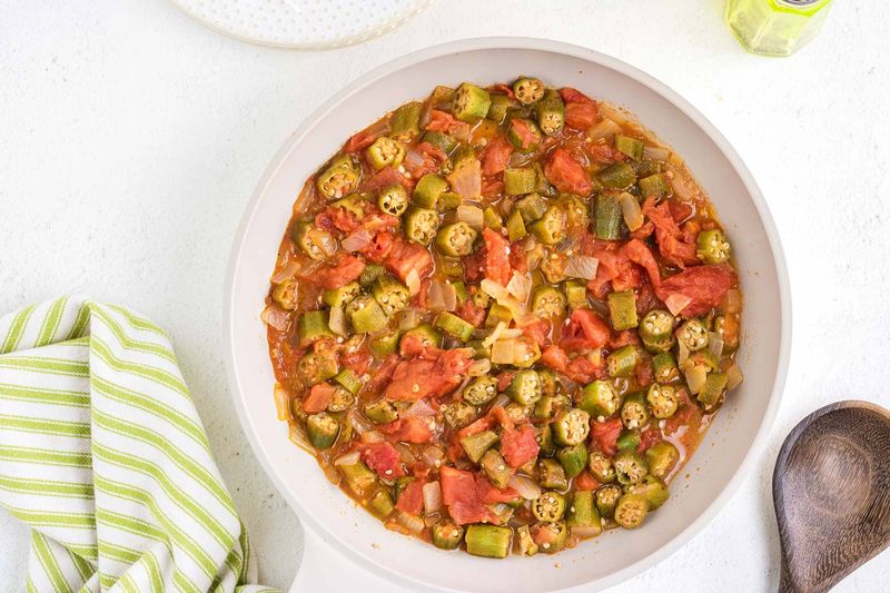 Savory Okra And Tomato Stew