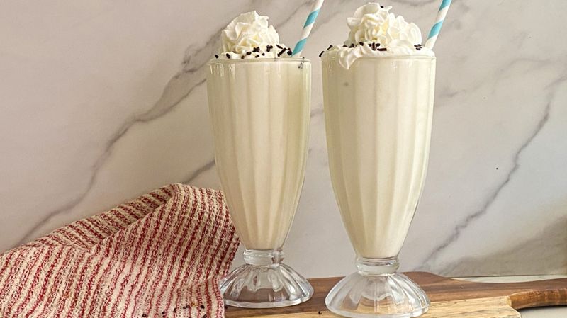 Creamy Milkshakes in Frosty Glasses