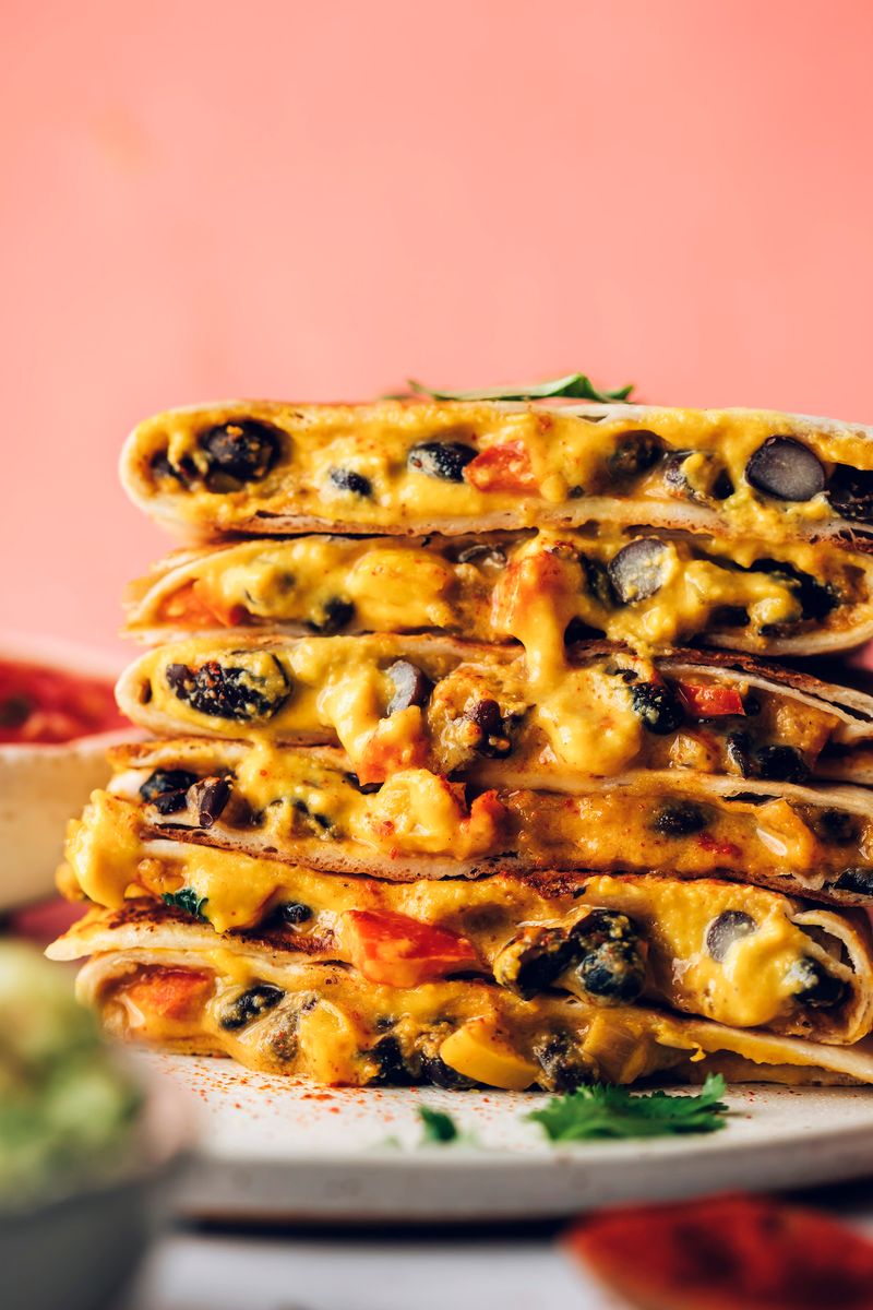 Smoky Corn and Black Bean Quesadillas