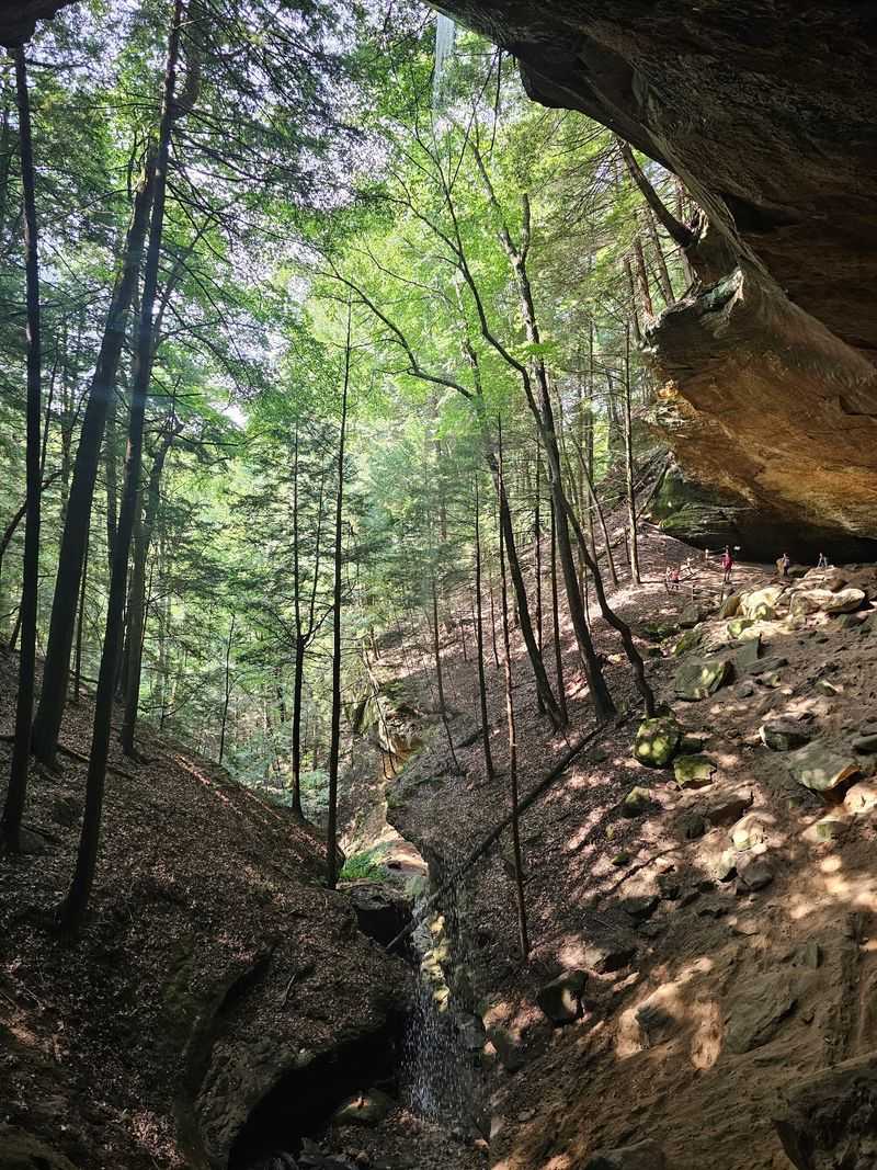 Hemlock Bridge And Whispering Cave Trail, Hocking Hills State Park