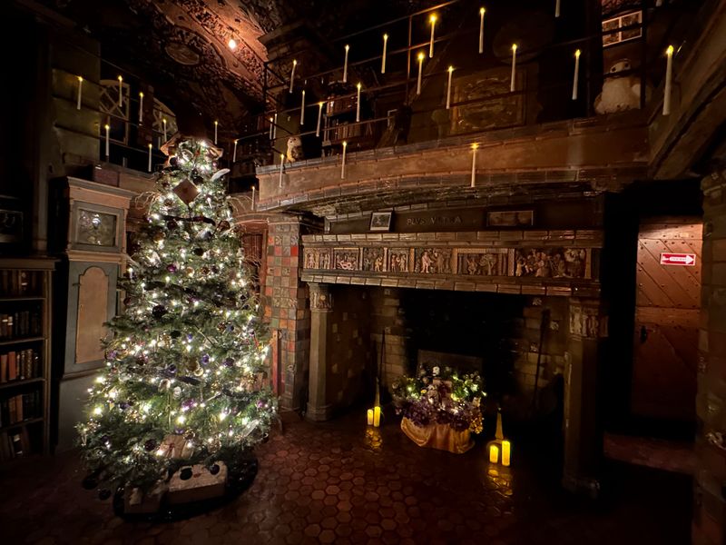 Christmas Decorations Transform the Castle into Winter Wonderland