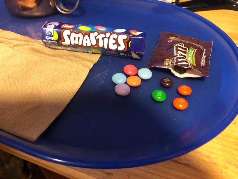 Canadian Smarties: Rainbow Chalk Discs