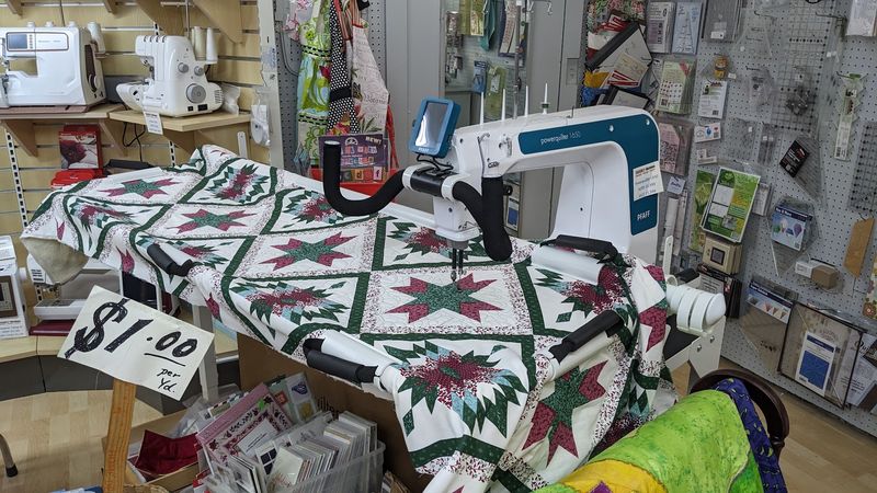 High-End Sewing Machines On Display