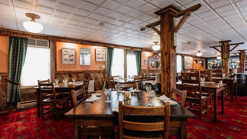 Historic Dining Room At Chico Hot Springs 