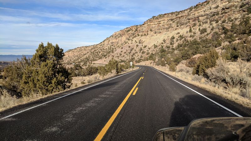 Winter Light Through Unaweep Narrows