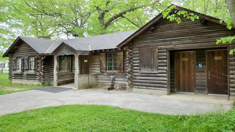 Historic Log Cabins Along the Path