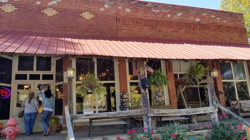 Historic Storefronts Near The Riverbank