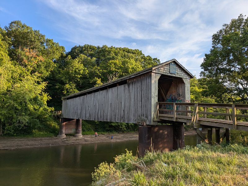 Historic Thompson Mill Covered Bridge, Cowden