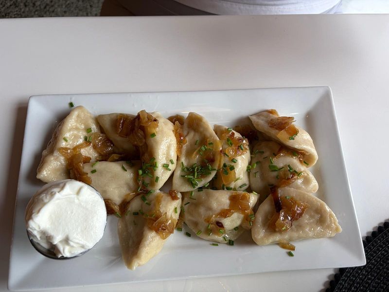 Homemade Pierogi With A Passport Stamp Homemade Pierogi With A Passport Stamp