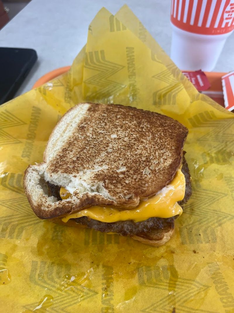 Burger On Texas Toast Instead Of A Bun