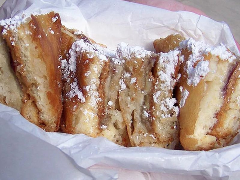 Fried Peanut Butter and Jelly Sandwich