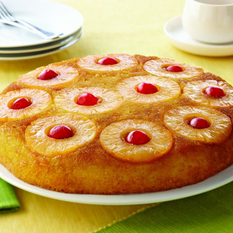 Pineapple Upside-Down Cake: The Sticky Ring Spectacle