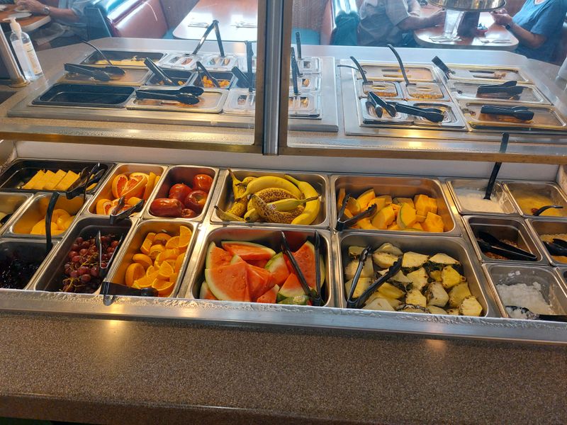 Fresh Salad Bar Balances The Feast