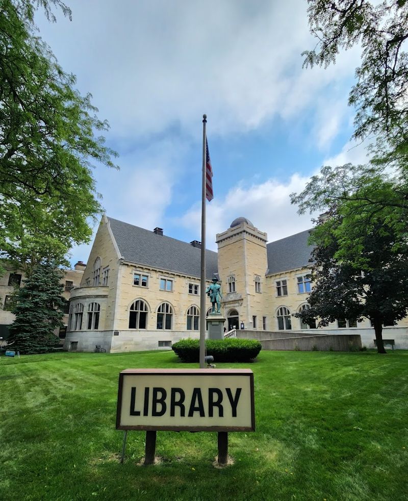 A Historic Statue Out Front