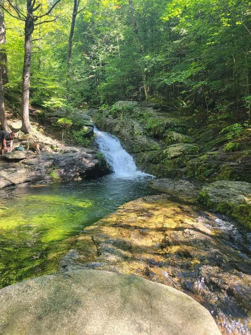 The Waterfall Feature At The Pool