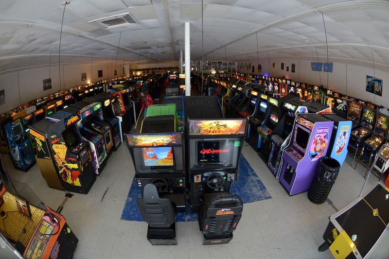 Hundreds Of Machines Fill Every Available Inch