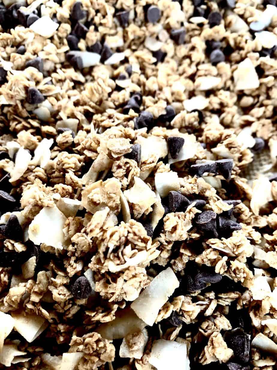 coconut chocolate chip granola oats 