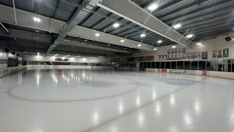 Ice Skating Inside The Mall