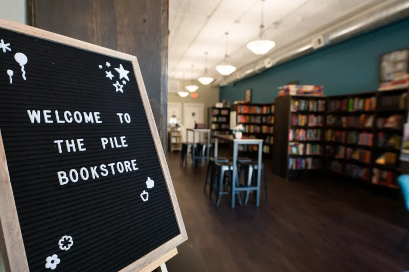 Identify the bookstore before describing the experience
