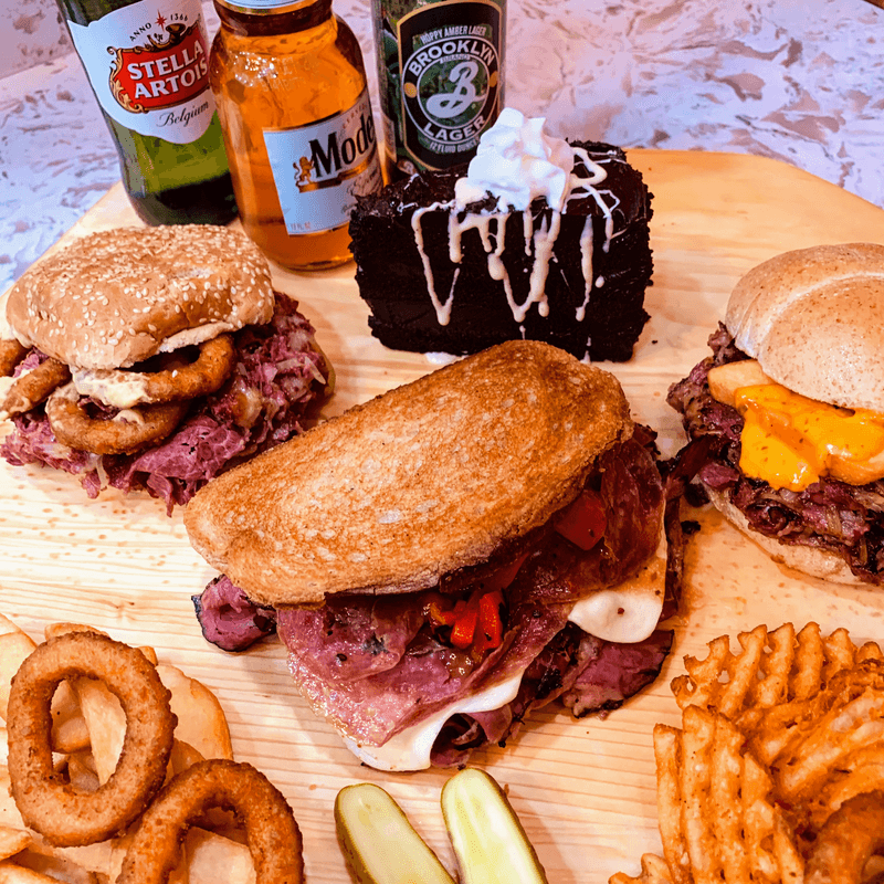 Hot Beef Sandwiches Over Mashed Potatoes