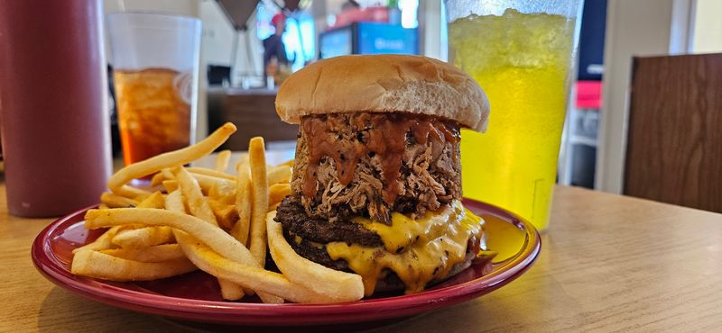 The Famous Slaw Burger Is The Star Of The Menu