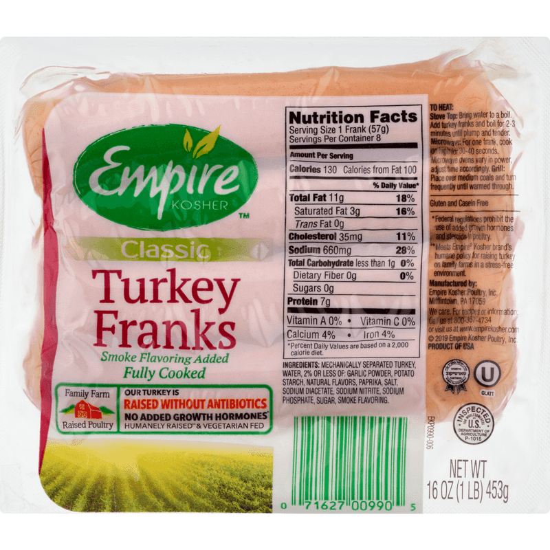 Empire Kosher Turkey Franks