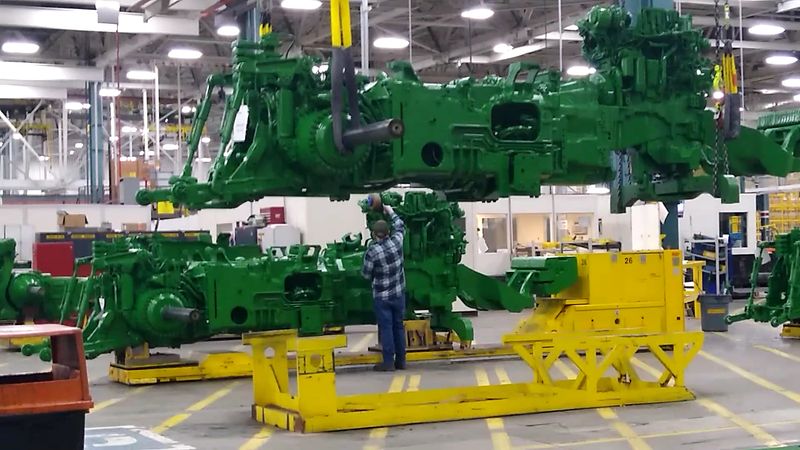 John Deere Tractor Cab Assembly Operations
