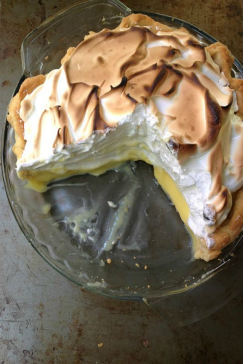 Grocery store lemon meringue pie