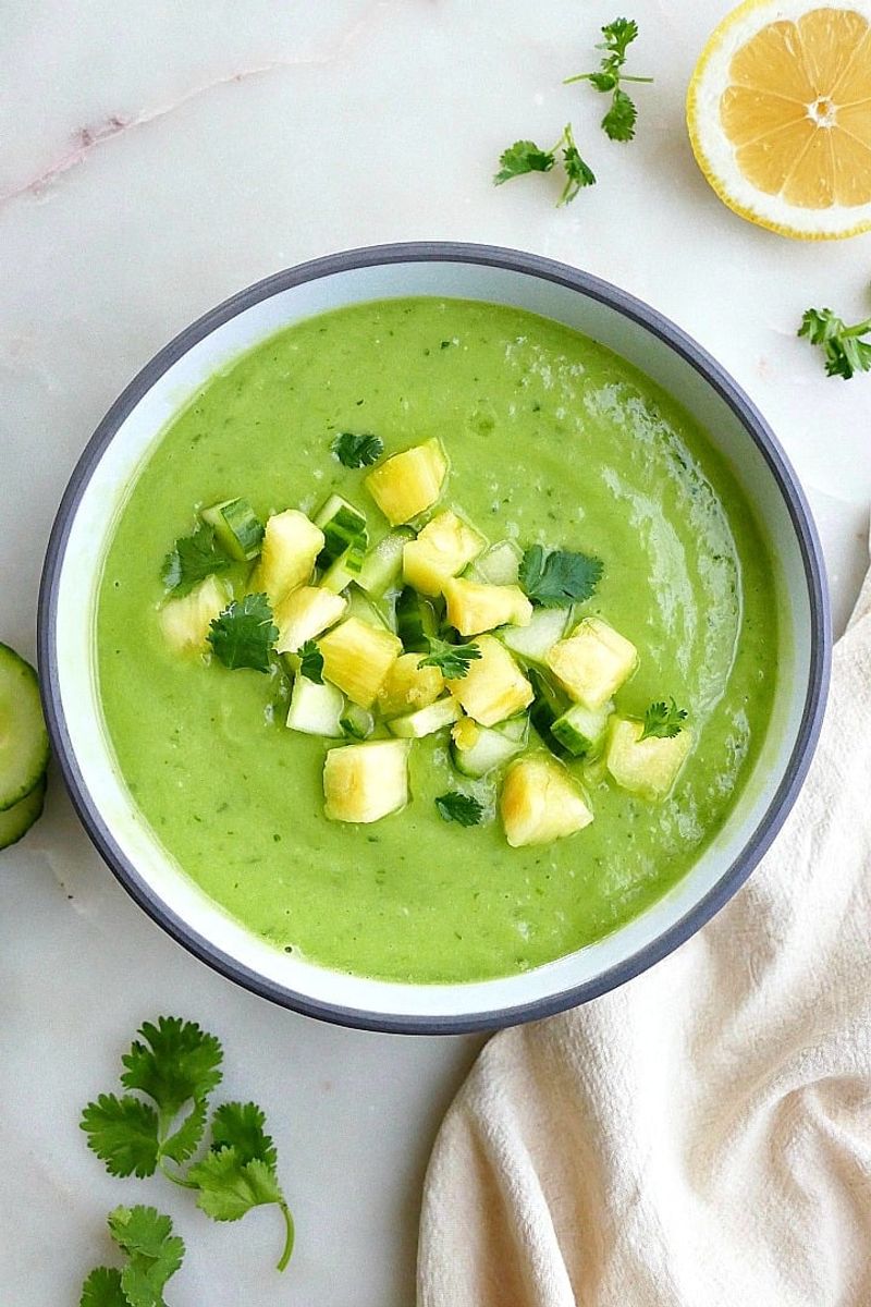 Chilled Avocado and Cucumber Soup