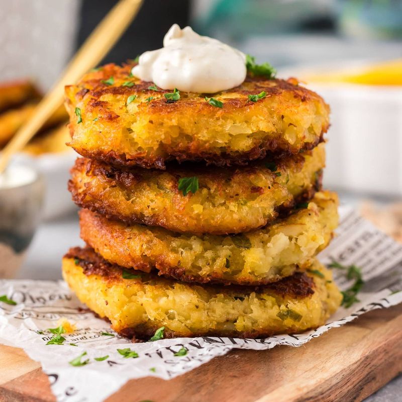 Codfish Cakes with Egg Sauce