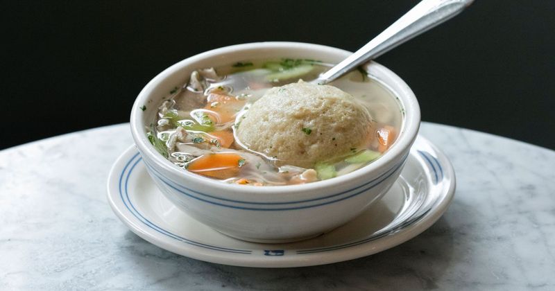 Matzo Ball Soup In A Bread Bowl - The Festival Fusion