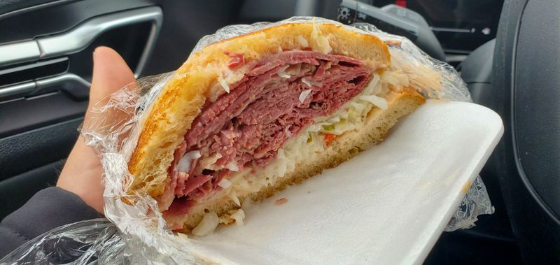Order the corned beef hot on rye