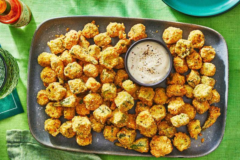 Fried Okra: Green Gold Nuggets