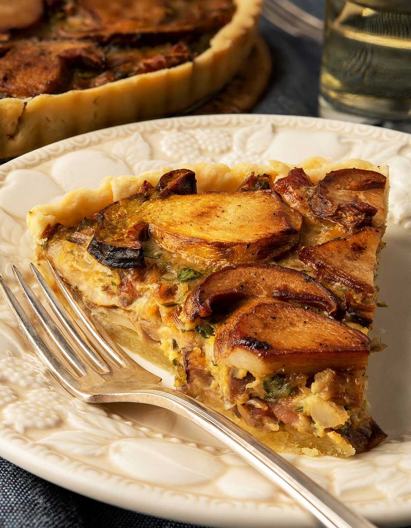 Chanterelle Mushroom And Truffle Tart