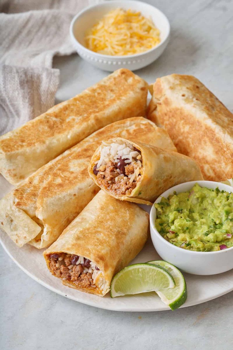 Beef and Bean Burritos