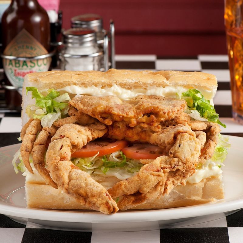 LOVE: Soft Shell Crab Po'Boy