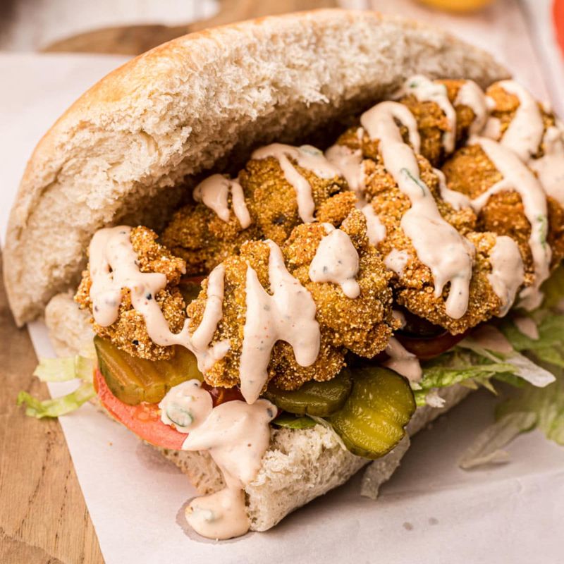 LOVE: Oyster Po'Boy, Dressed