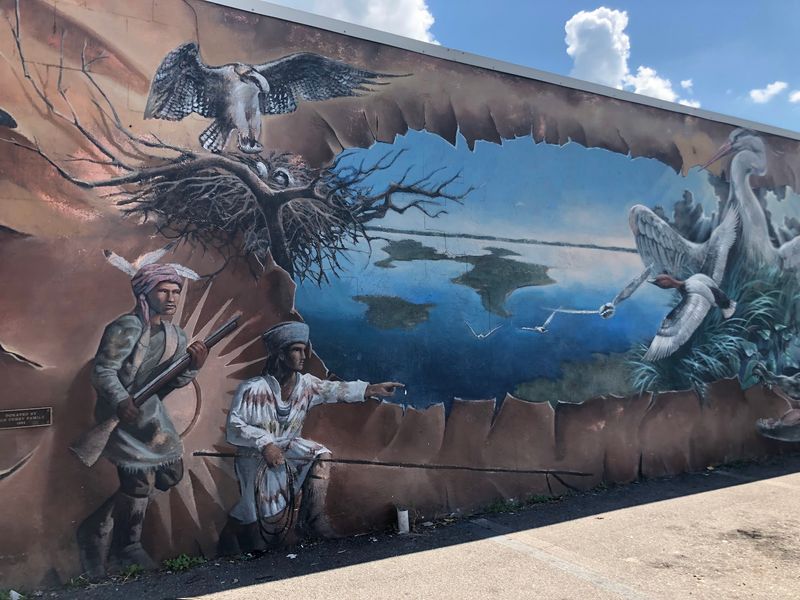 Lake Placid  And Its Colorful Murals