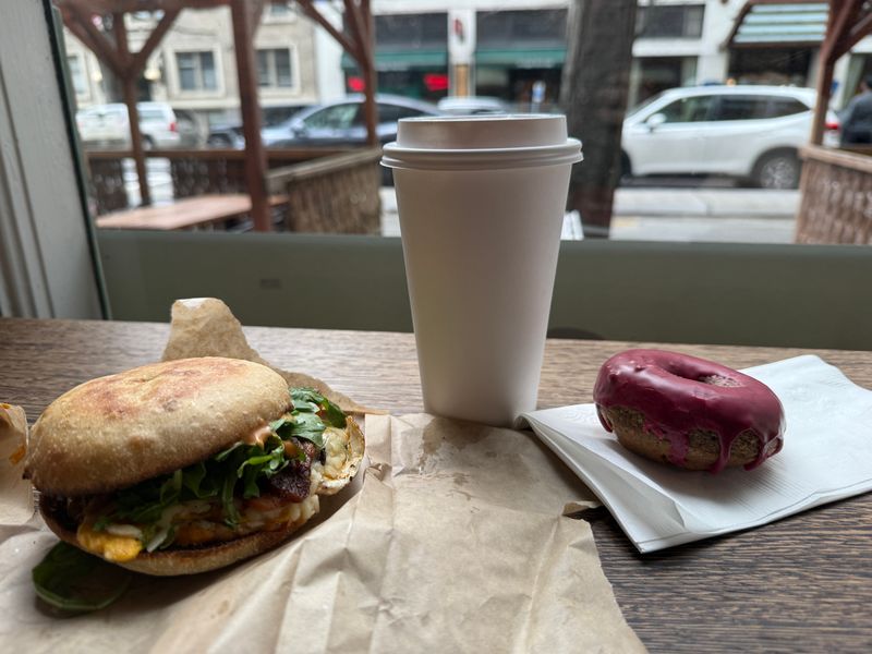Blueberry Mochi Donut With Chewy Joy